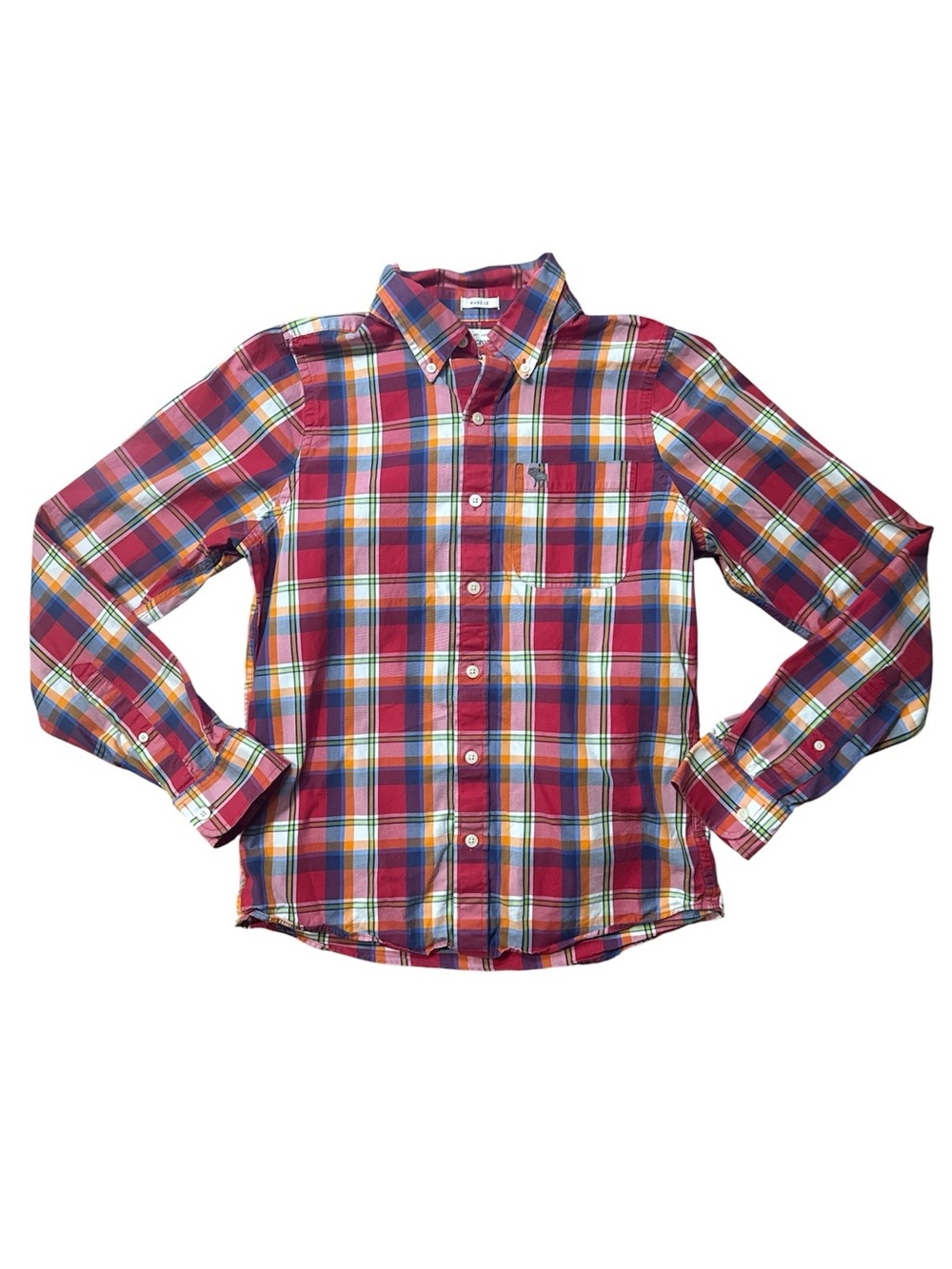 Y2K Abercrombie & Fitch Men's Plaid Button-Down Shirt - Picture 3 of 5